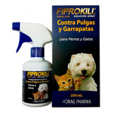 Fiprokill Spray Anti Pulgas Y Garrapatas 250ml Gatos Y Perro