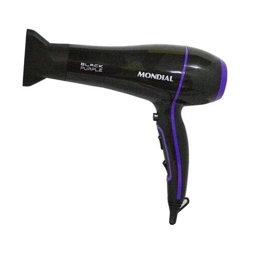 Secador Cabelo Mondial Black Purple 110v Profissional Salão