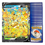 Carta Pokémon Pikachu V União Grande Jumbo Celebrações 