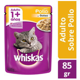 Whiskas Sobrecitos Pouch Sabor Pollo 85 Grs. X 12 Unidades