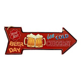 Placas Poster´s  Flecha Beer  Decorativo