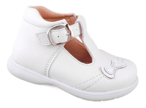 Zapato Primeros Pasos Arco Ortopedico Piel 202-415-b Blanco