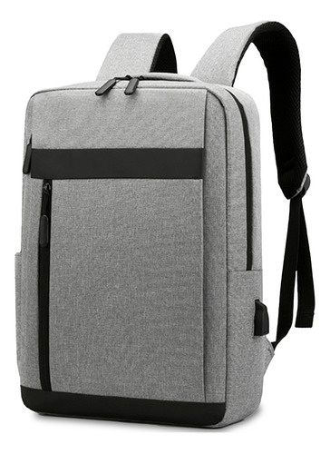 Mochila Backpack Porta Laptop, Juveniles, Amplias, Colores Color Gris Oscuro