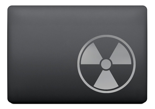 Adesivo Para Notebook Símbolo Nuclear De Radiação