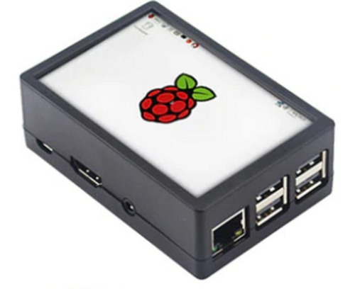 Display Lcd 3.5 Touch Scren Raspberry Pi3 B B+ Case Abs