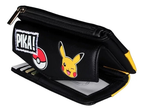 Cartera Monedero Para Dama Pikachu Serie Pokemon Para Regalo