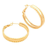 Arracadas Mujer Oro Laminado 18k Grandes Finas Hermosas