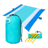 Sand Travel Beach Blanket With Pocket - 84 Inch X 108 1