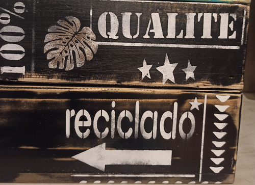 Cajoncitos De Madera Reciclada( Gama Negros)