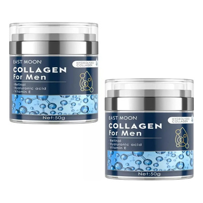 2×crema Facial For Hombres Con Retinol Hyaluronic Vit E | Meses sin interés