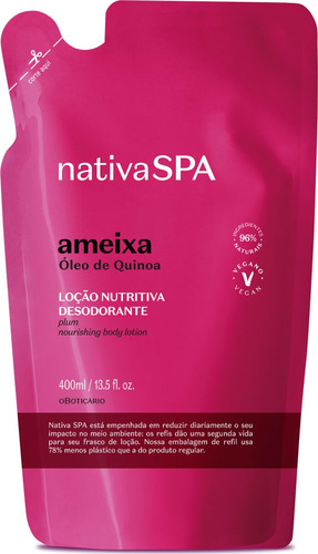  Refil Hidratante Nativa Spa Ameixa 400ml - O Boticário