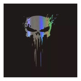 Sticker Calavera Punisher Calacamonía Auto Camioneta Suv