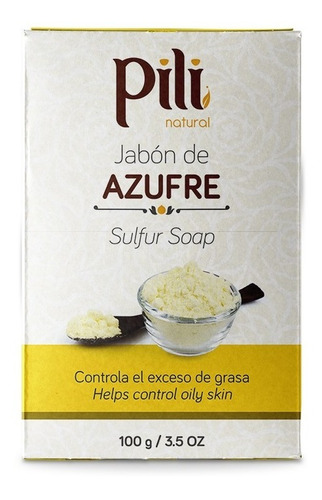 Jabón De Azufre 100g Pili - g a $55