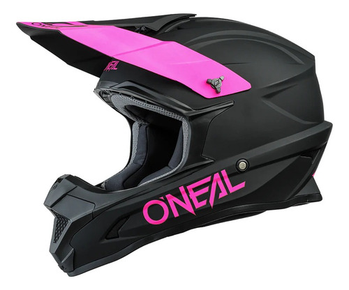 Casco Oneal 1 Series Negro/ Rosa Motocross Enduro 