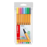 Microfibra Point 88 Estuche X 8 Colores Pastel