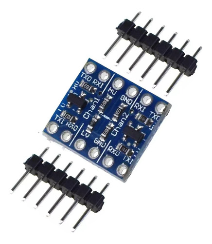 Conversor De Nível Lógico 2 Canais I2c 3,3-5v Bidirecional