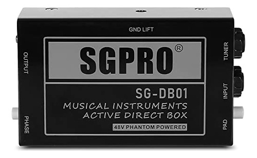 Di Box Activo Sgpro Para Guitarra, Bajo Y Teclado