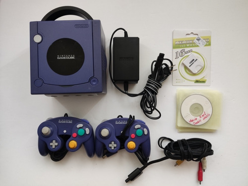 Nintendo Gamecube Violeta + 2 Controles + 5 Juegos + Chip