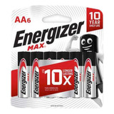 Pila Alcalina Energizer Max Aa Pack 6 Unidades