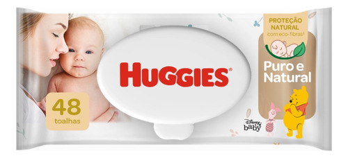 Huggies Puro E Natural Lenços Umedecidos 48 Unidades