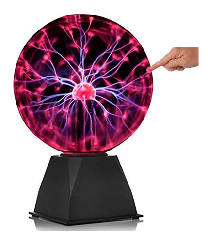 Lámpara Táctil De Cristal Mágico Con Bola De Plasma Gigante