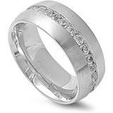 Anillo De Las Mujeres Del Canal Set Para Hombre Acero Inoxid