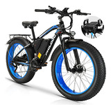 Bicicleta Eléctrica Para Adultos, Fat Tire Ebike 26 Biciclet