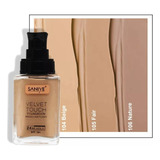 Saniye Maquillaje Liquido Velvet Touch 24 Hrs Alta Cobertura Tono 104