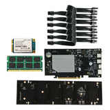 Placa Base Minera Eth-hsw2 Btc Con Ssd De 128g+8g Ddr3 Ram+6