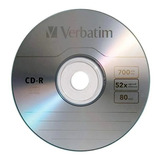 Disco Virgem Cd-r Verbatim De 52x Por 50 Unidades