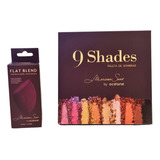 Kit Mariana Saad Paleta De Sombras 9 Shades + Esponja Flat