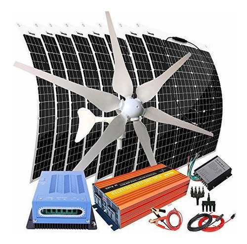 Paneles Solares - Kit De Generador De Turbina Eólica Solar D