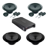 Kit 2 Vias Audison Apk 165p 6'' + Apx 6 + Amplificador Hcp4