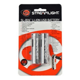 2 Baterías Streamlight 18650 Con Puerto Usb Slb26 Recargable