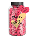 Waxkiss Love Heart Wax Beads Para Depilacion, Tarro De 10.6 