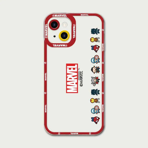 Funda De Silicona Marvel Superhero Para iPhone 14 Pro 13 12