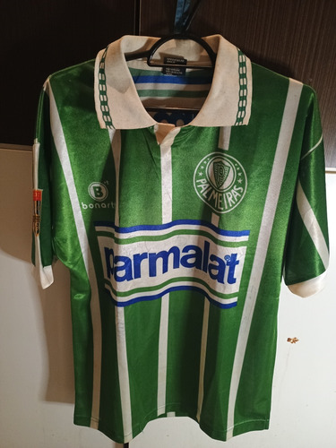 Camisa Palmeiras Parmalat Autografada