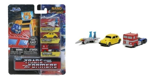 Nano Transformers Hollywood Rides Jada 1:64 Color Amarillo