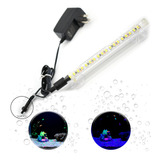 15 Cm Lámpara Led Sumergible Peceras Acrílica Transparente