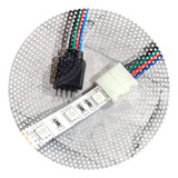 Conector Extensor 1 Metro Rgb Tira Led Prensa Hebilla 4 Pin 