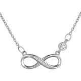 Collar Mujer Joyeria De Plata 925 Infinito Elegantes Promesa