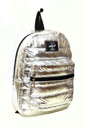 Mochila Urbana Inflada Puffer Metal Moda Acolchada Grande