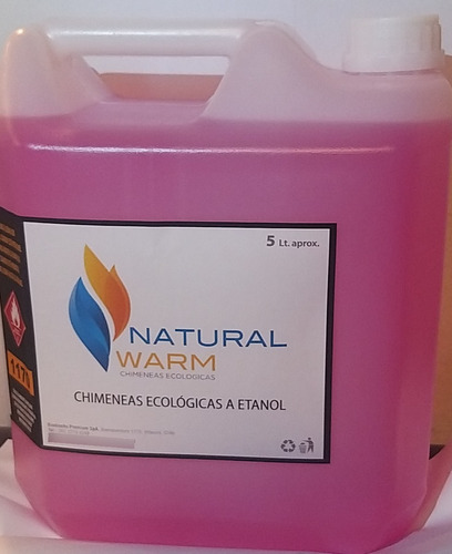 Bio Etanol Para Chimeneas, Envió Gratis R.metropo (5 Litros)