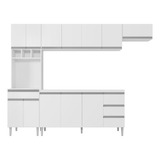 Cozinha Modulada 4 Peças Balcão 160cm Andréia Branco