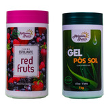 Gel Pós Sol Melanina + Esfoliante De Morango Melanina