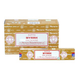 Sahumerios Satya Nag Champa - 12 Unidades Fragancia Myrrh