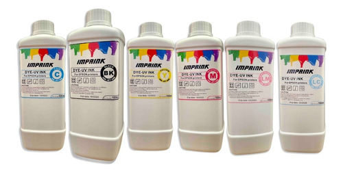 Tinta Dye Uv Para  Impresoras Epson Ecotank Valor X Litro