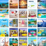 Pack Canva Agencia Turimos Templates Editável 50 Artes