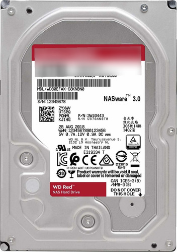 Disco Duro Nas Western Digital Red Plus 8tb