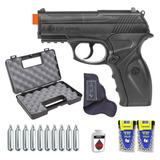 Pistola Pressão C11 4.5mm Esfera De Aço+ Kit + 10 Cilindros 